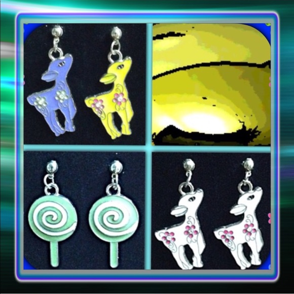 Lambs & Lollipops Post Earrings - Picture 1 of 6